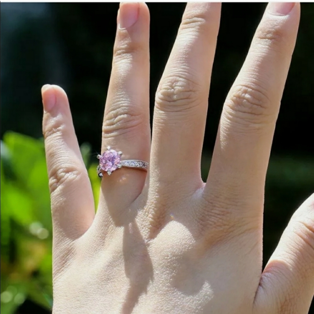 New Beautiful Pink Engagement/Wedding Ring - Picture 12 of 12